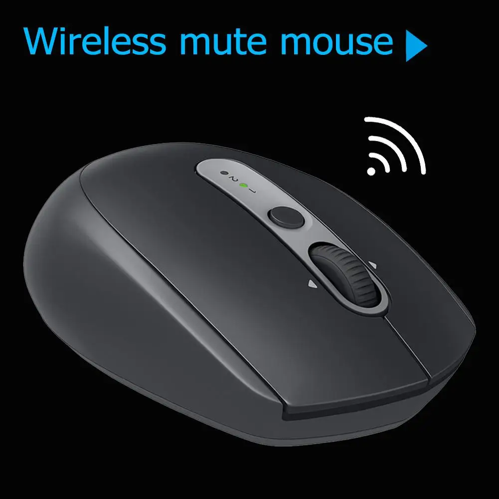 Бесшумная Беспроводная Bluetooth Мышь Logitech M590 оптическая мышь Двухрежимная нано