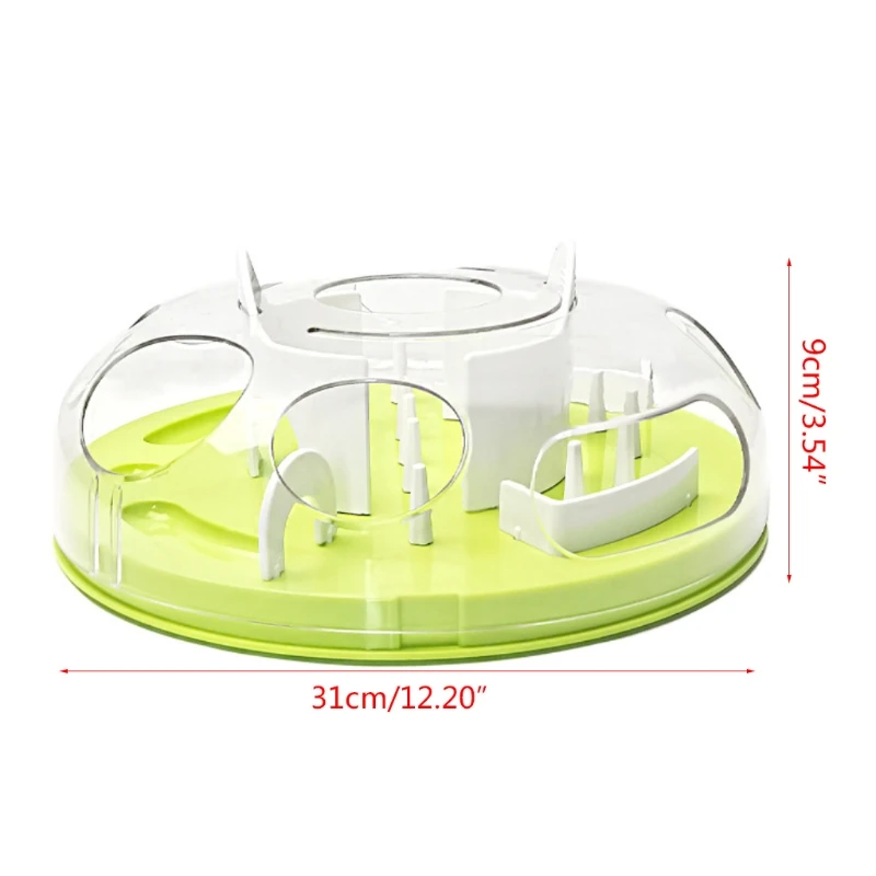 

1 Piece Slow Feeder Cat Bowl Anti-choking Food Grade ABS Non Toxic Plate