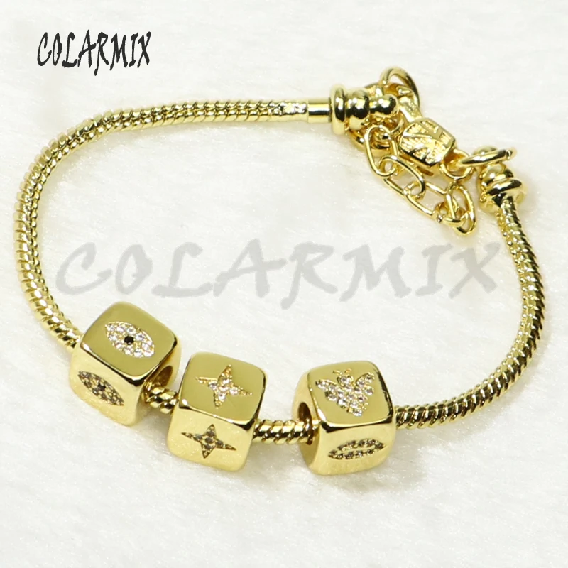 5 шт. кубические бусины браслеты смешанные ювелирные изделия амулеты аксессуары