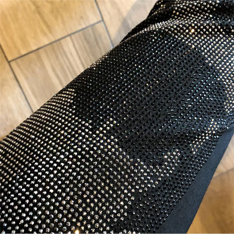 

New big skull brand jacket pullover+casual pants men's star rhinestones high quality 2 piece set