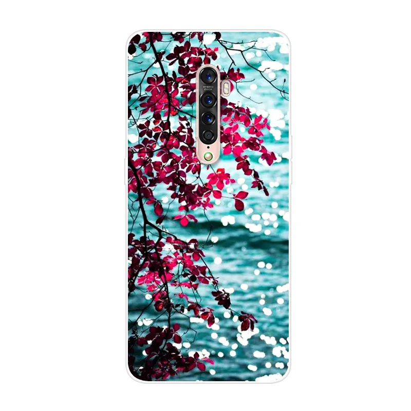 Для OPPO Reno 2 чехол для телефона Мягкий ТПУ силиконовый защитный с принтом |
