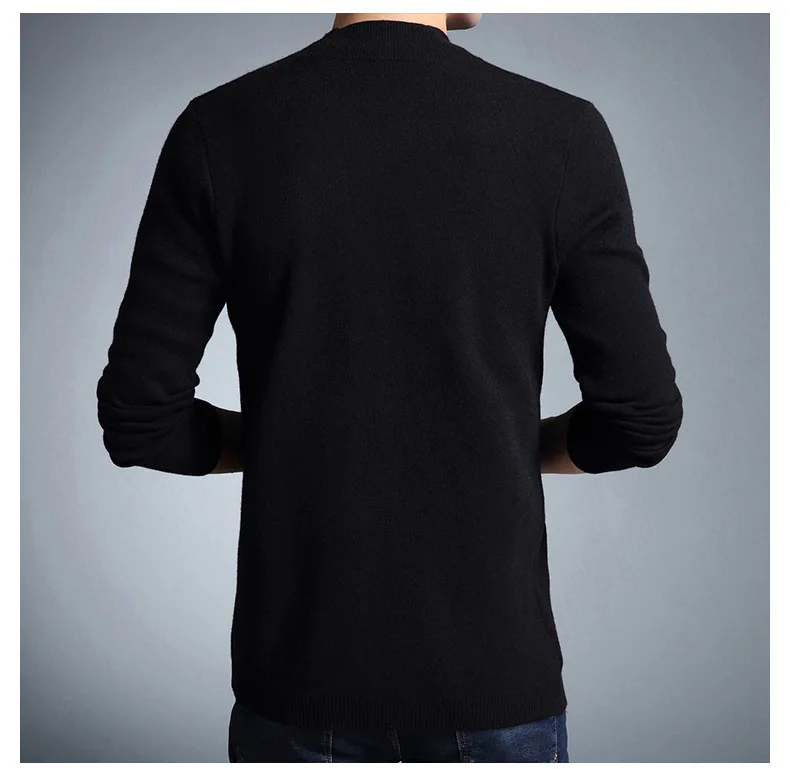 Мужской кардиган на каждый день вязаный хлопковый шерстяной свитер Мужская