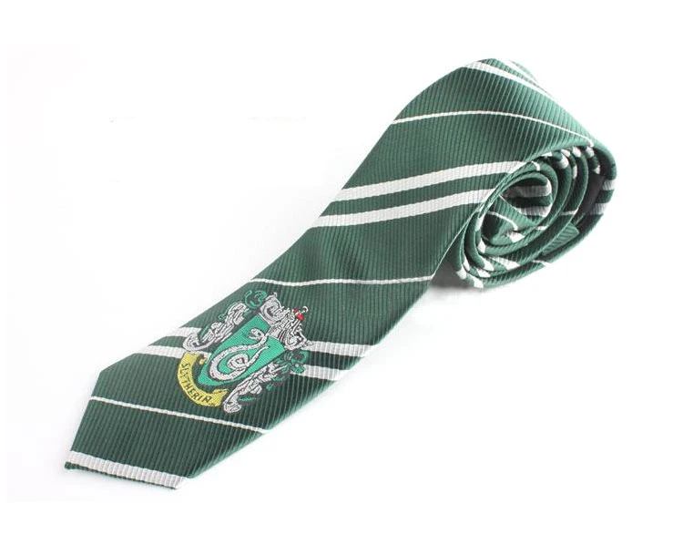 Свитер в стиле Гарри Поттера Gryffindor Slytherin Hufflepuff, свитер с v-образным вырезом, жилет, универсальная повседневная одежда Гермионы с галстуком, рождественский подарок - Цвет: SL TIE
