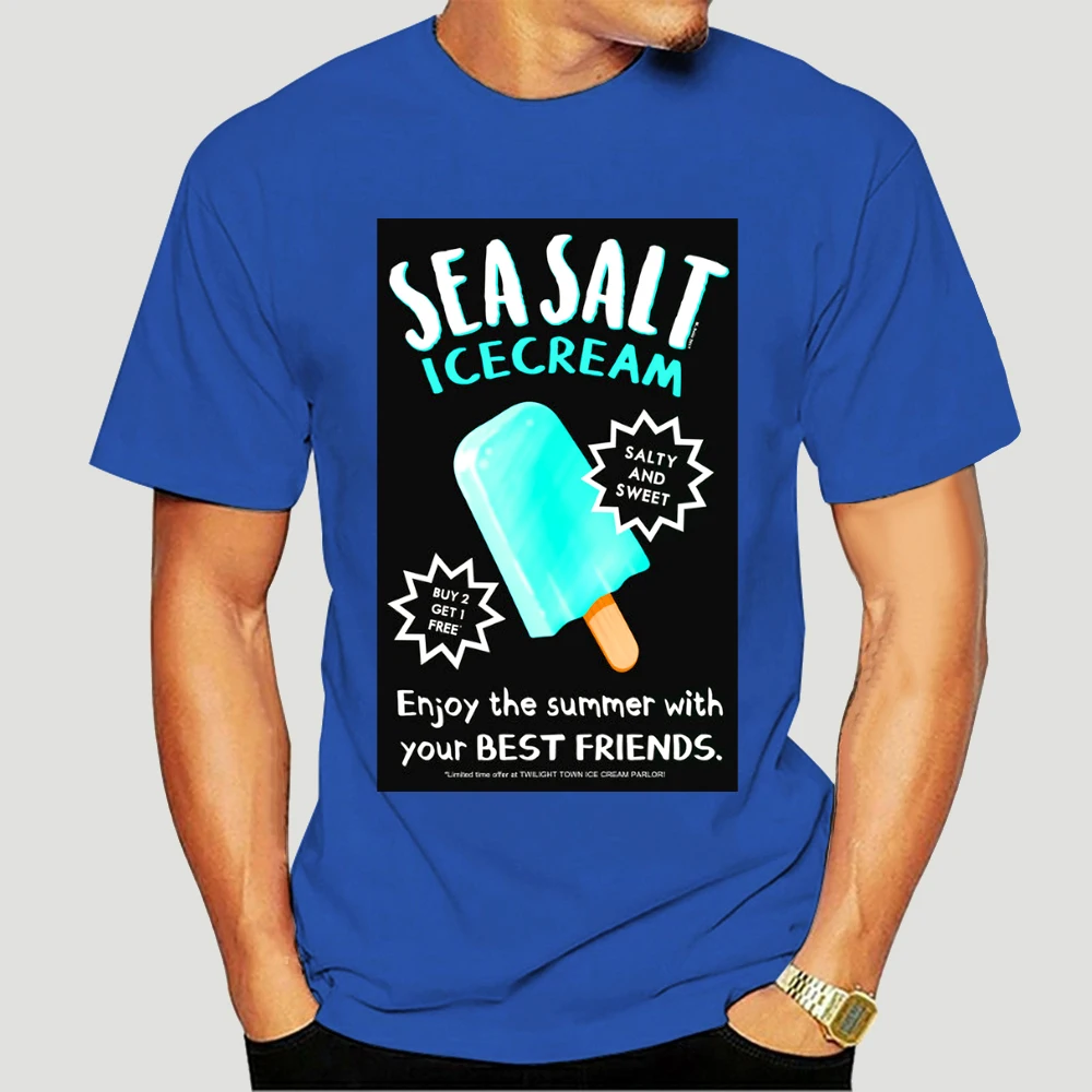Футболка с изображением мороженого из морской соли|Мужские футболки| |