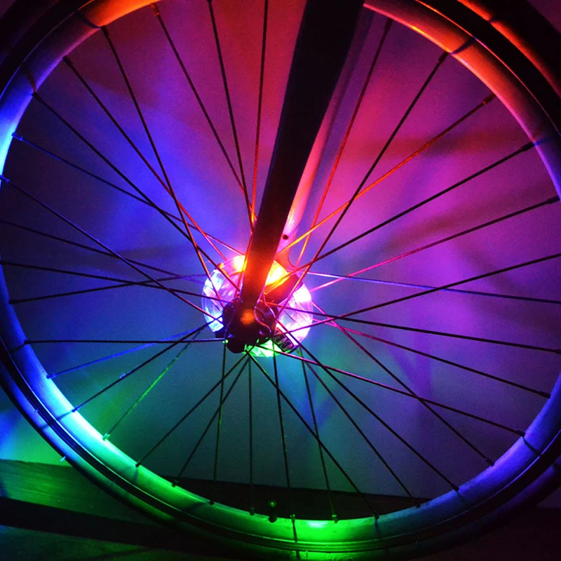 

Outdoor Bicycle Hub Warning Light Wheel USB Charging Waterproof Decorative Cycling Hub Light LED Light 3 Flashing Mode Accessory