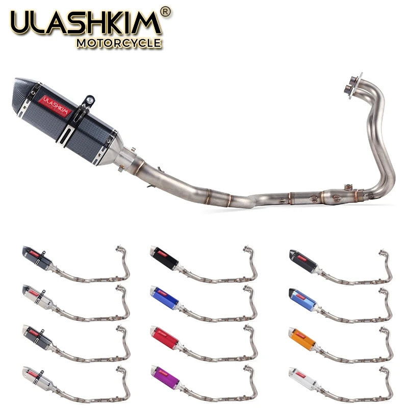 

Мотоциклетная полностью выхлопная система без шнуровки для kawasaki Ninja 250 250R 300 Ninja250 ninja300 средняя труба с фотоэлементами