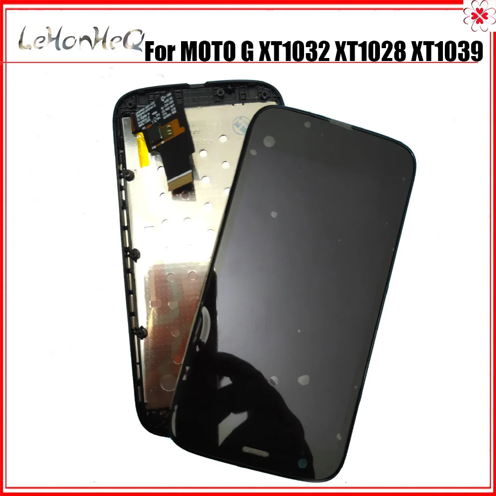 ЖК дисплей для Moto G G1 дигитайзер сенсорного экрана в сборе с рамкой motorola MOTO XT1032 XT1033