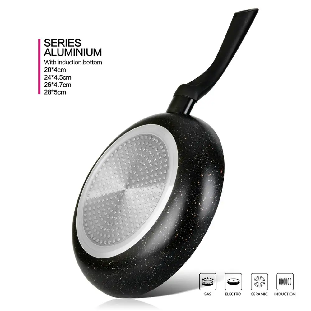 Фисман сковорода с антипригарным покрытием кованые алюминиевые точки индукции