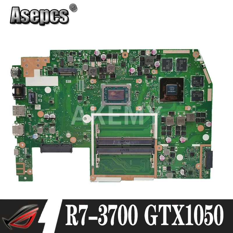 

X570DD Motherboard For Asus TUF YX570D YX570DD X570D X570DD Laptop motherboard Mainboard R7-3700 CPU GTX1050 GPU