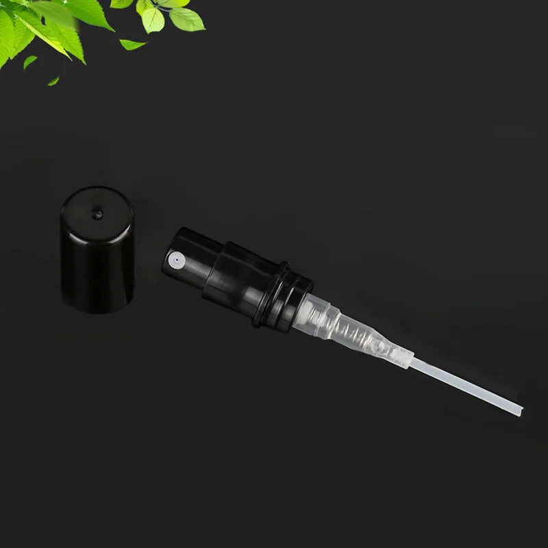 100 шт 2 мл 3 4 5 черный пластмассовый распылитель для духов маленький мини пустой