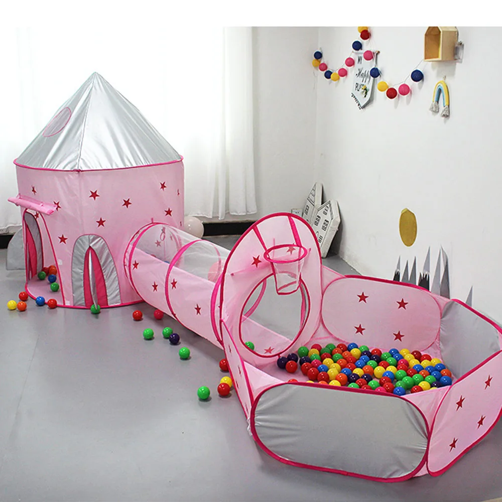 3 шт./компл. детская палатка космический корабль портативная Tipi Wigwam игровой домик