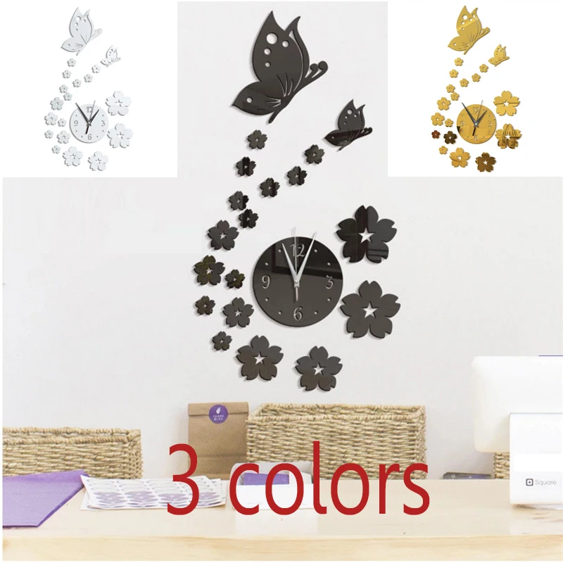 Современные зеркальные настенные наклейки 3D украшения на стену сделай сам для