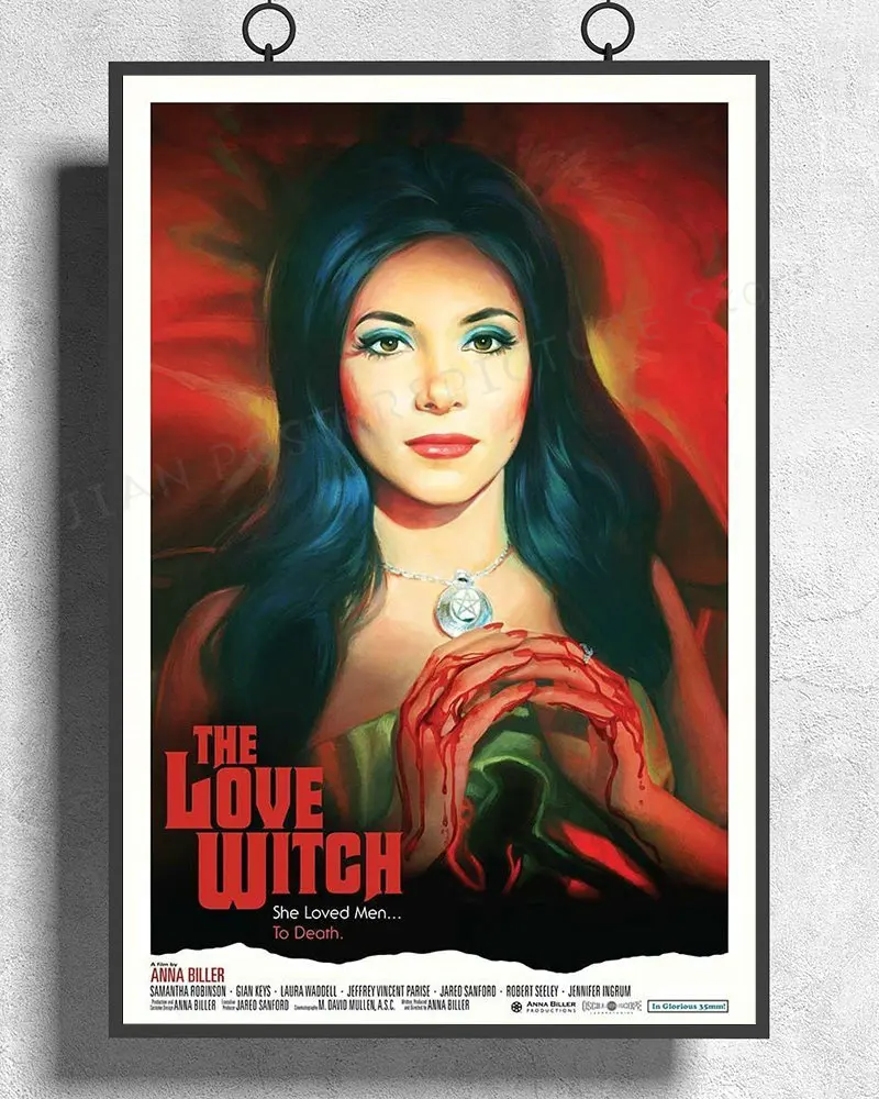 H015 The Love Witch настенный стикер по фильму Шелковый плакат художественное украшение
