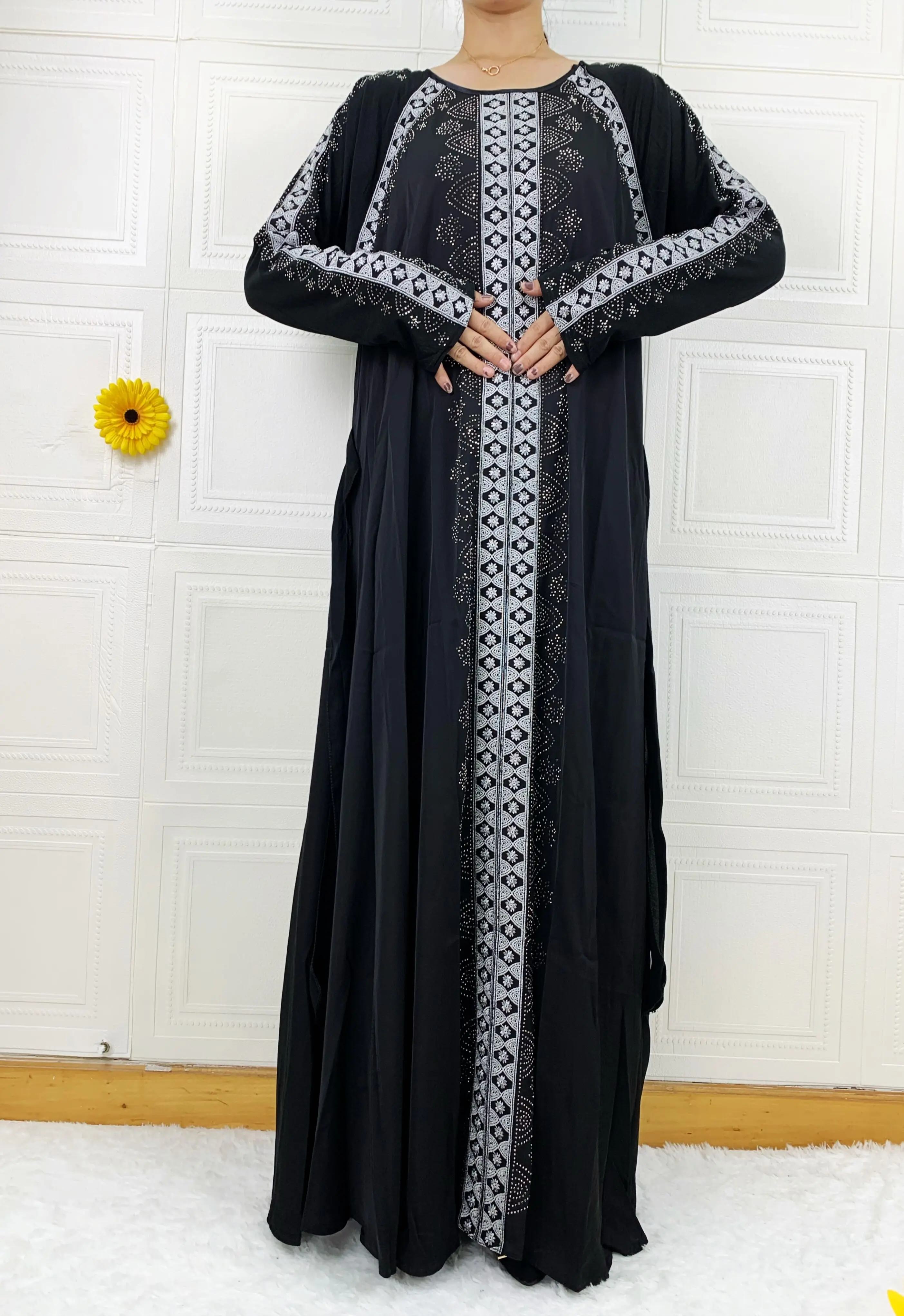 Новинка женское длинное платье Abaya высококачественные толстовки с капюшоном