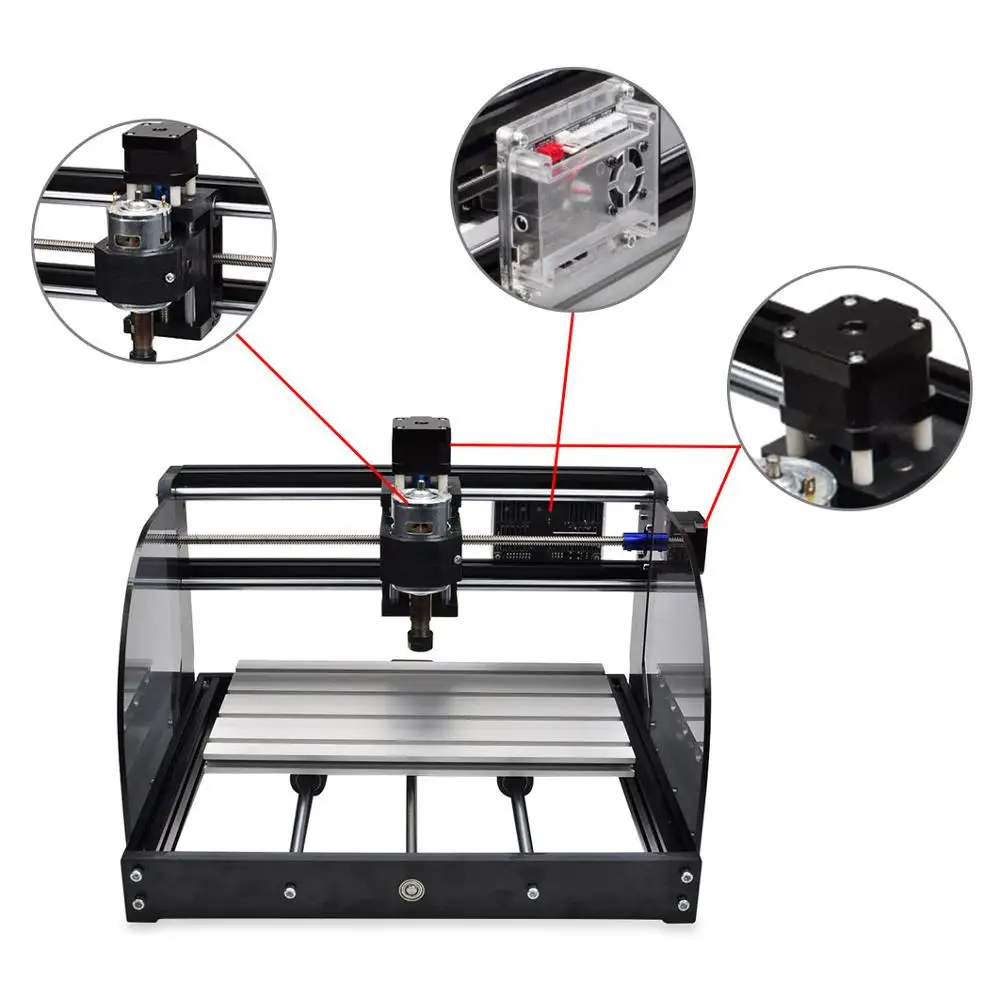 CNC 3018 PRO M engraving machine 3-axis GRBL control laser 775 spindle DIY woodworking | Инструменты