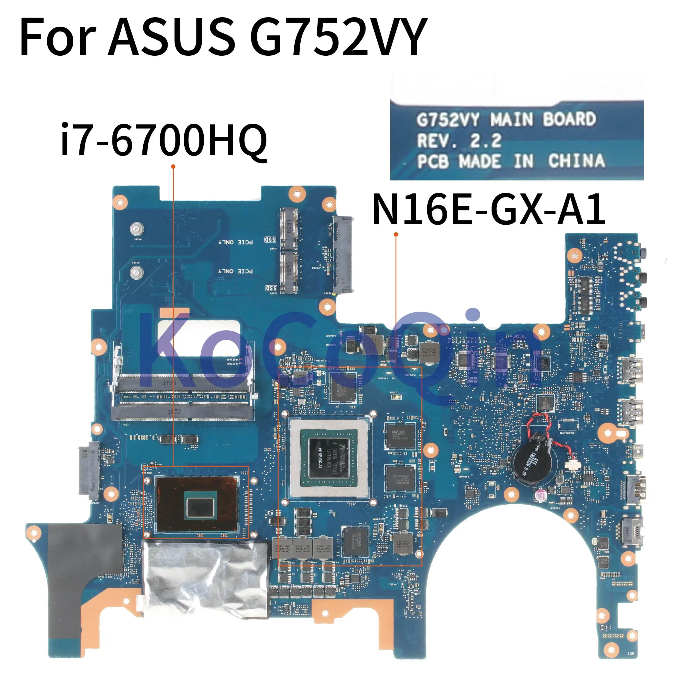 Материнская плата для ноутбука ASUS ROG G752VL G752VT G752V G752VY SR2FQ материнская REV: 2 |