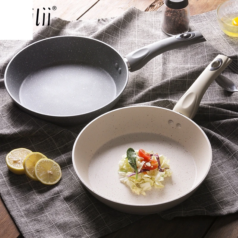 Антипригарная открытая сковорода для жарки яиц стейка гриль омлета блинов