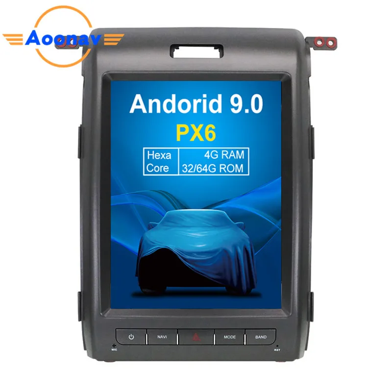 

AOONAV 12,1 дюймовый автомобильный DVD-плеер с вертикальным экраном для Ford F150 2009-2013 Автомобильный GPS Радио IPS мультимедийный плеер