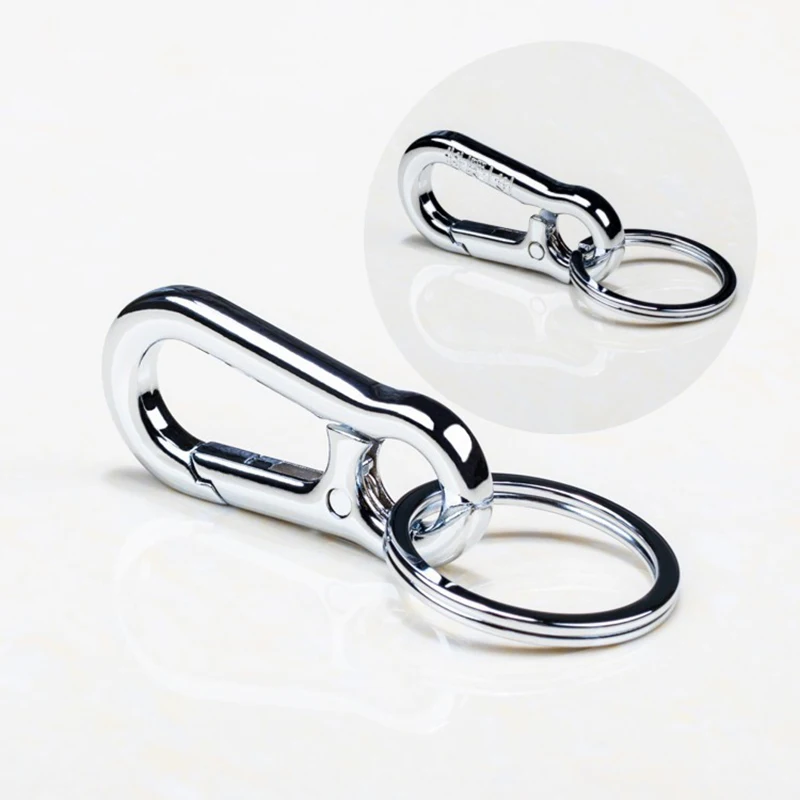 

New Outdoor Metal Keychain Outdoor Equipment Tools Stainless Steel Multi-function Keychain Carabiner Buckle Anti-theft Keychain