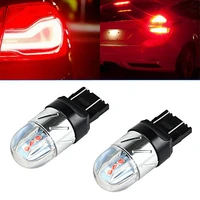 2pcs universal car products t20 7443 7444 7441 led bulbs brake stop light reverse lamp red car auto light accessories