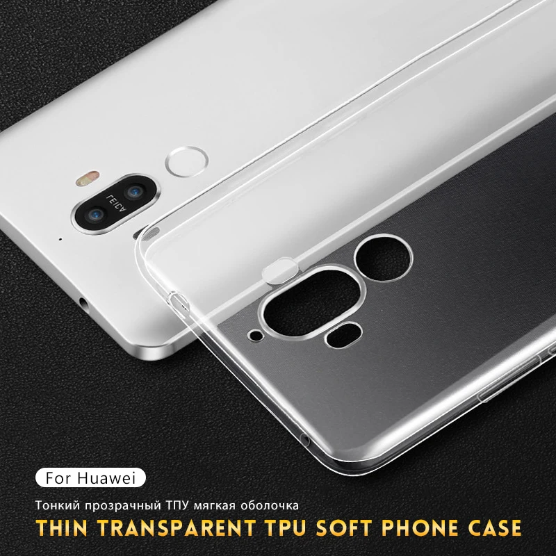 Кристальный Мягкий ТПУ чехол для телефона Huawei P20 Lite P10 P30 Pro Прозрачный P Smart 2019 Plus Capa
