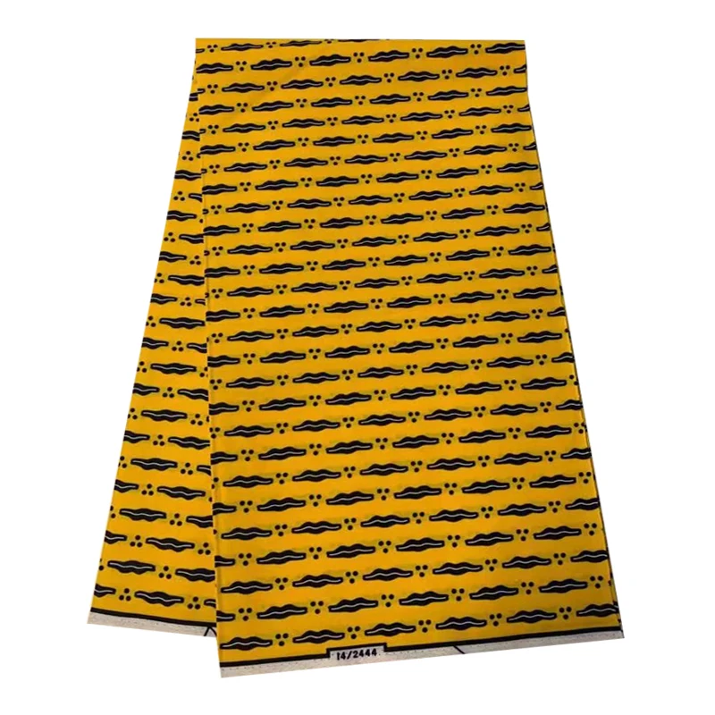 

Africain Ghana KentePrints Fabric Real Wax Tissu Sewing Loincloth For DIY Top PatchworkParty Dress Carft100% Cottonnkara
