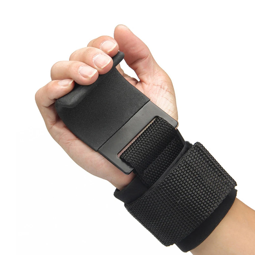 

2x Weight Lifting Hooks Wrist Grip Straps Fitness Weight Training Pull-Up