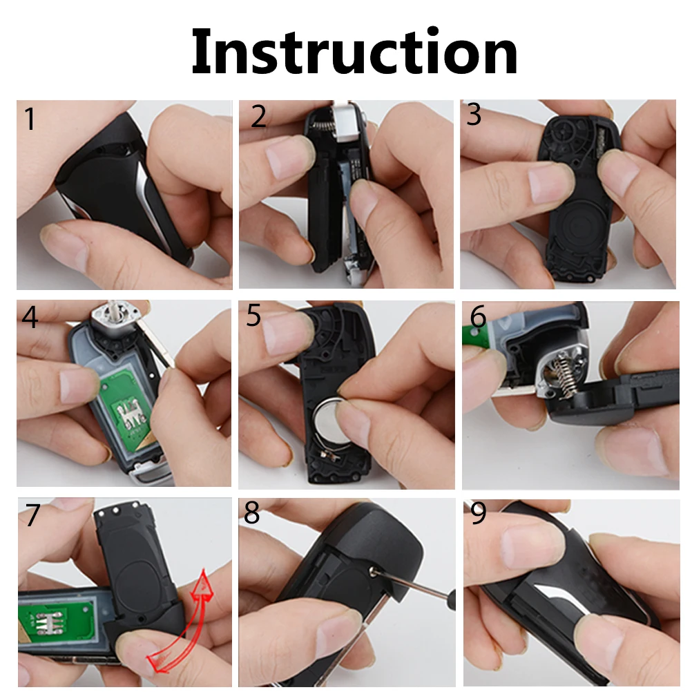 Modified Car Remote Key Shell Case For Ford Focus Fiesta Mondeo Eco Sport S-Max B-Max C-Max Falcon Galaxy Replacement | Автомобили и