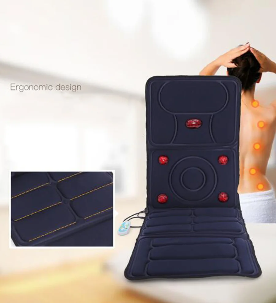 Массажная подушка для всего тела в т.ч. поясницы шеи с подогревом | Красота и