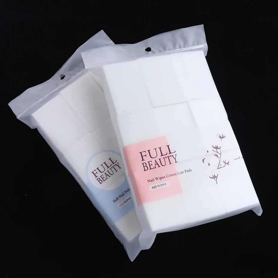 1Set Lint-free Nail Wipes Napkins Gel Polish Remover Cleaner Multilayer Soft Cottons Pad Art Paper Manicuring Tools BE918-1 | Красота и
