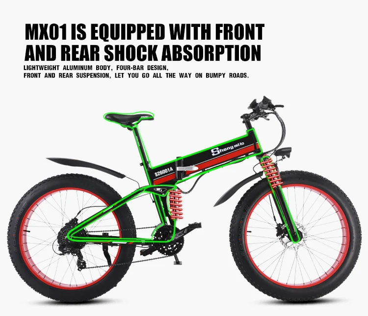 Электрический велосипед ebike 48V1000W, Электрический горный велосипед, электрический складной велосипед 4,0, электрический велосипед с толстыми шинами, пляжный Снежный велосипед Neve