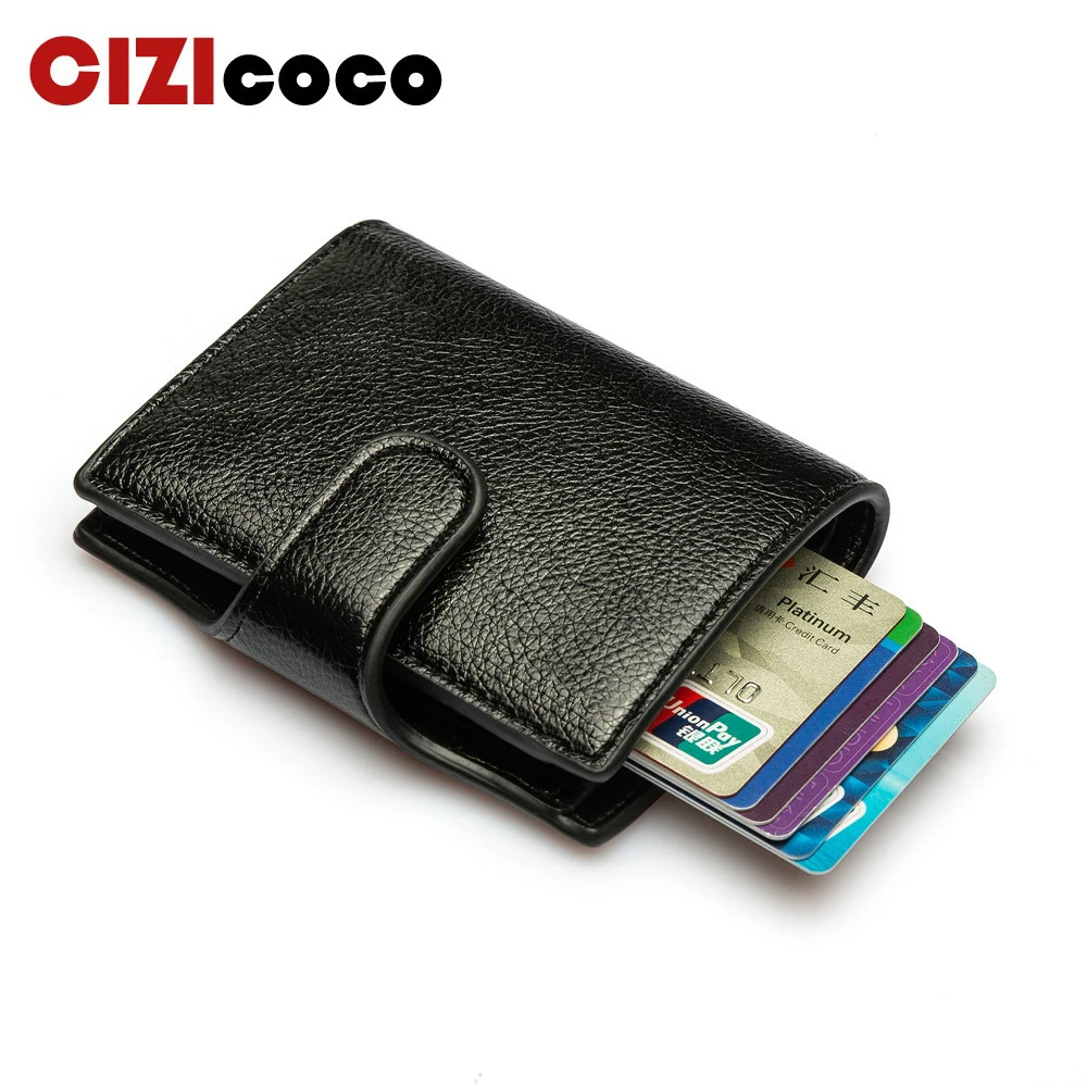 Cizicoco мужской защитный кошелек RFID блокирующий ID держатель для кредитных карт