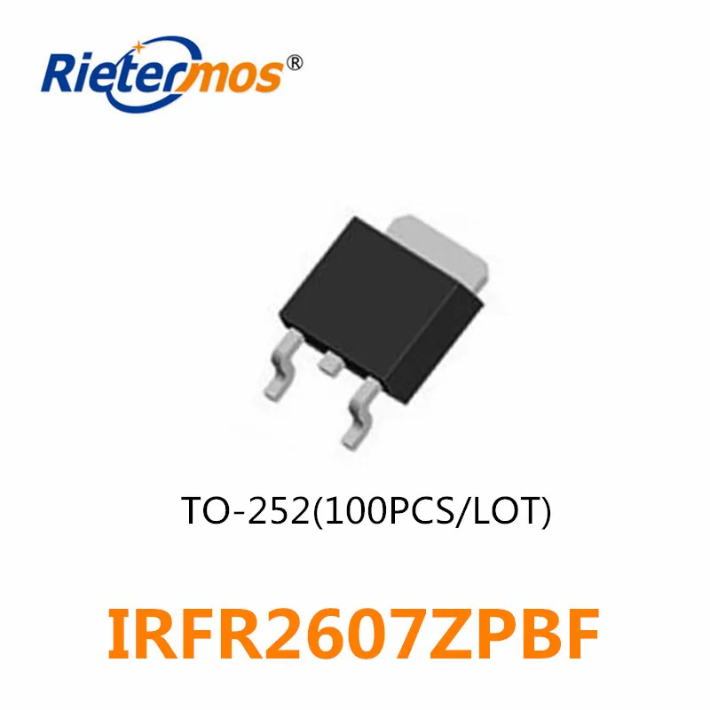 

100PCS IRFR2607Z IRFR2607ZPBF FR2607Z FR2607 N-CHANNEL 75V SMD
