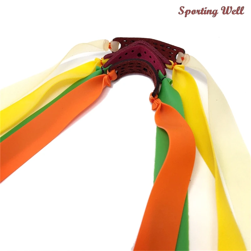 

Outdoor Slingshot Rubber Band Natural Latex Yellow Catapult Flat Elastic Resilient Tube For Tactical Slingshot Hunting Accessory