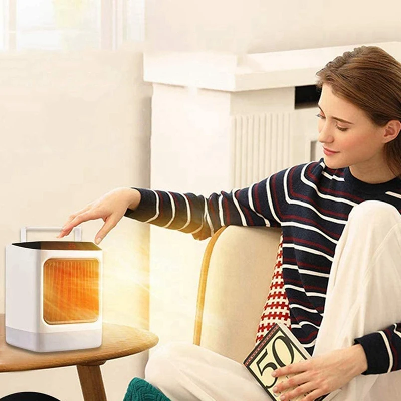 

CSS Eu Plug Ceramic Heater Electric Fan,2S Quick Warming 3 Stage Switching Timer Energy Saving Heating Small Electric Stove