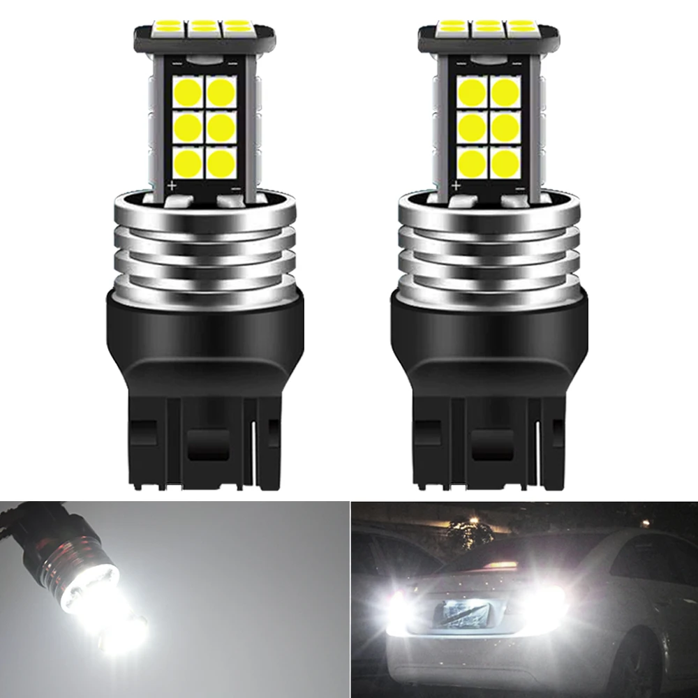 2 шт. Автомобильные светодиодные лампы Canbus T20 W21W W21/5W 7440|Сигнальная лампа| |