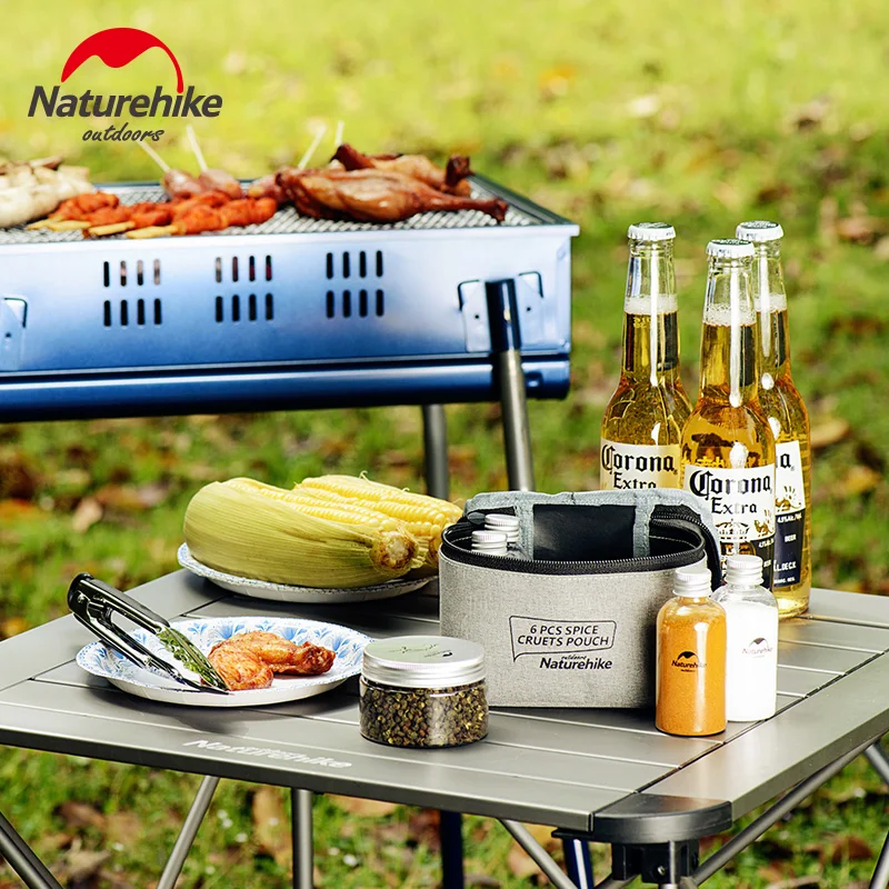 

Naturehike Outdoor Picnic Barbecue Seasoning Bottles Bag Sets Portable Camping Tableware Storage Container For BBQ Cooking