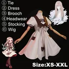 6 шт н Туалет-Костюмы для косплея Jibaku Shounen Гавайская казарка ясиро парик Hanako-кун Костюм Униформа Аканэ Aoi маскарадный костюм