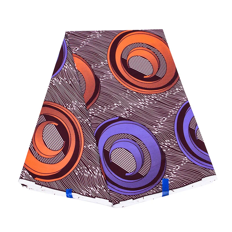 

Ткань с восковым принтом, фабричная ткань в африканском стиле, анкарская Ткань, 100% хлопок, пошив свадебных платьев, ткань для рукоделия, ...