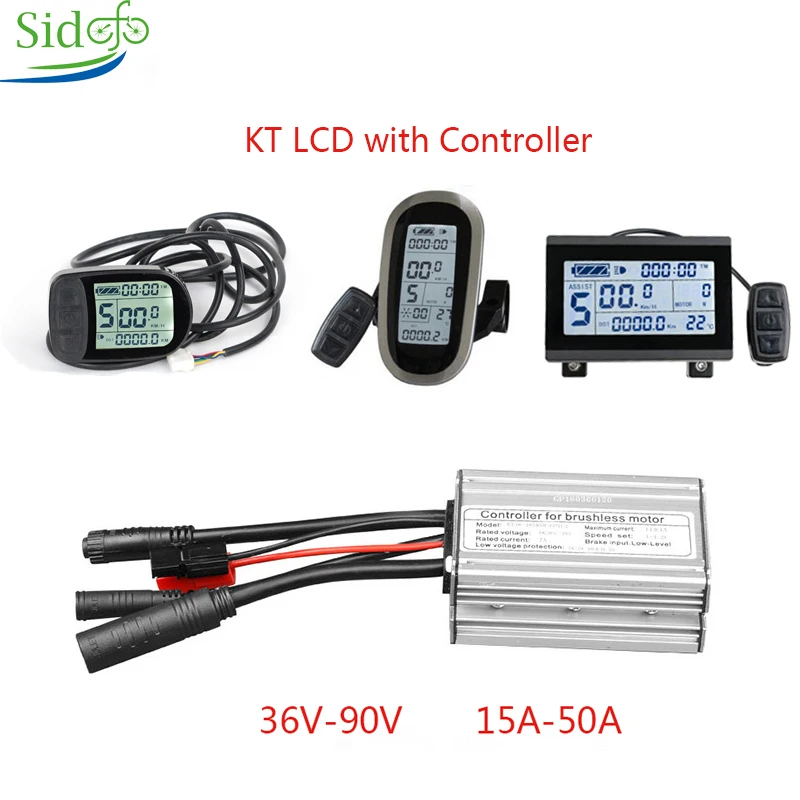 

KT LC3/LCD5/LCD6 Display eBike KT Controller 36V/48V 250W1000W/3000W Kit For Bicycle Accessories DC Controller Electric Scooter