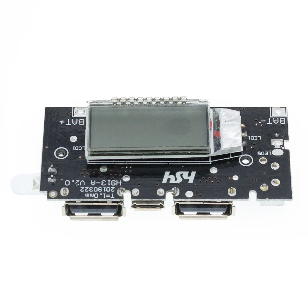 Двойной USB 5 в 1 а 18650 Мобильный Внешний аккумулятор зарядное устройство PCB модуль
