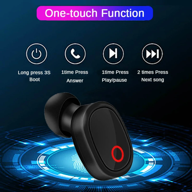 Новые беспроводные наушники Bluetooth 5 0 HIFI Качество звука сенсорное управление