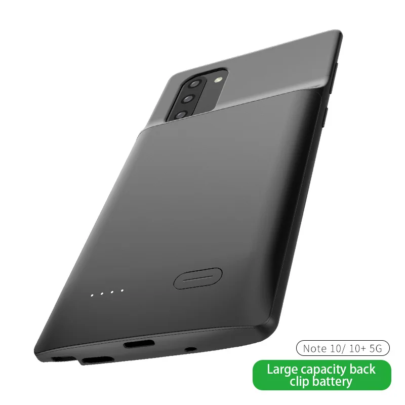 Тонкий чехол-Аккумулятор 6000 мАч для Samsung Galaxy Note 10 Plus 5200 мягкий чехол из ТПУ с