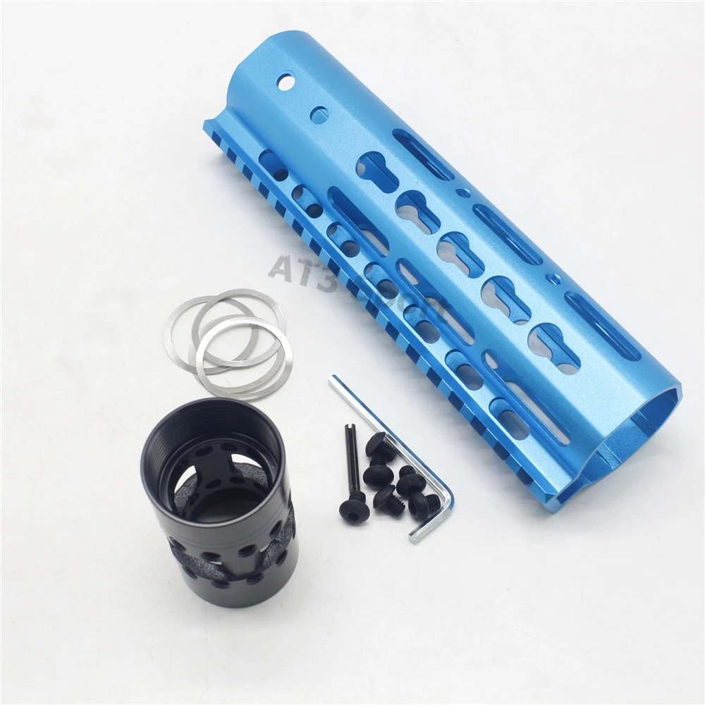 7'' inch Keymod Handguard Rail Ultralight Free Float Mount System Fit .223/5.56/AR-15 Blue | Спорт и развлечения