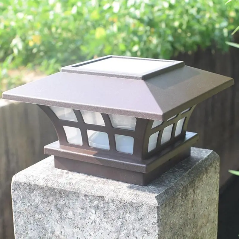 

New Solar LED Pillar Lamp Outdoor Waterproof Intelligent Light Control for Garden Yard