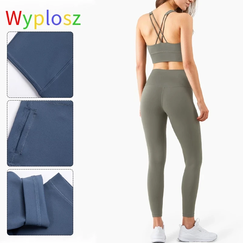 

Wyplosz Leggings For Fitness Pants Leggings Fitness Women's Sport Pants Gym Large Size Skin Friendly Compress Nudity Hip Lift