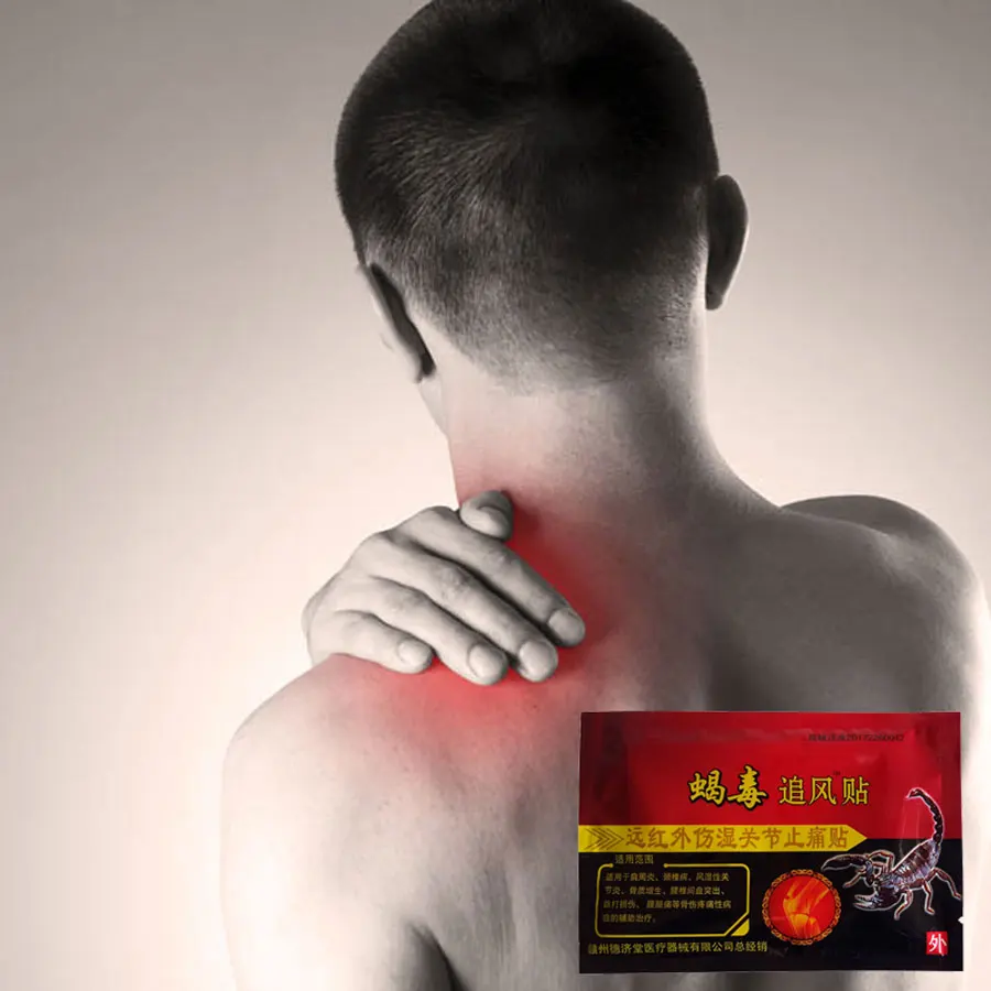 

24PCS/3Bags Scorpion Venom Pain Relief Patch Chinese Medical Plaster Neck/Knee/Back Analgesic Patches wholesale