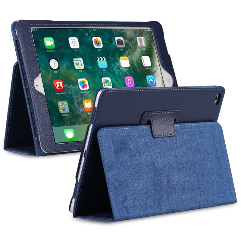 Для iPad Air Air2 Litchi кожаный флип-чехол iPad 9,7 дюймов кожаный чехол Buiness складной Стенд смарт-чехол для Apple iPad5 iPad6