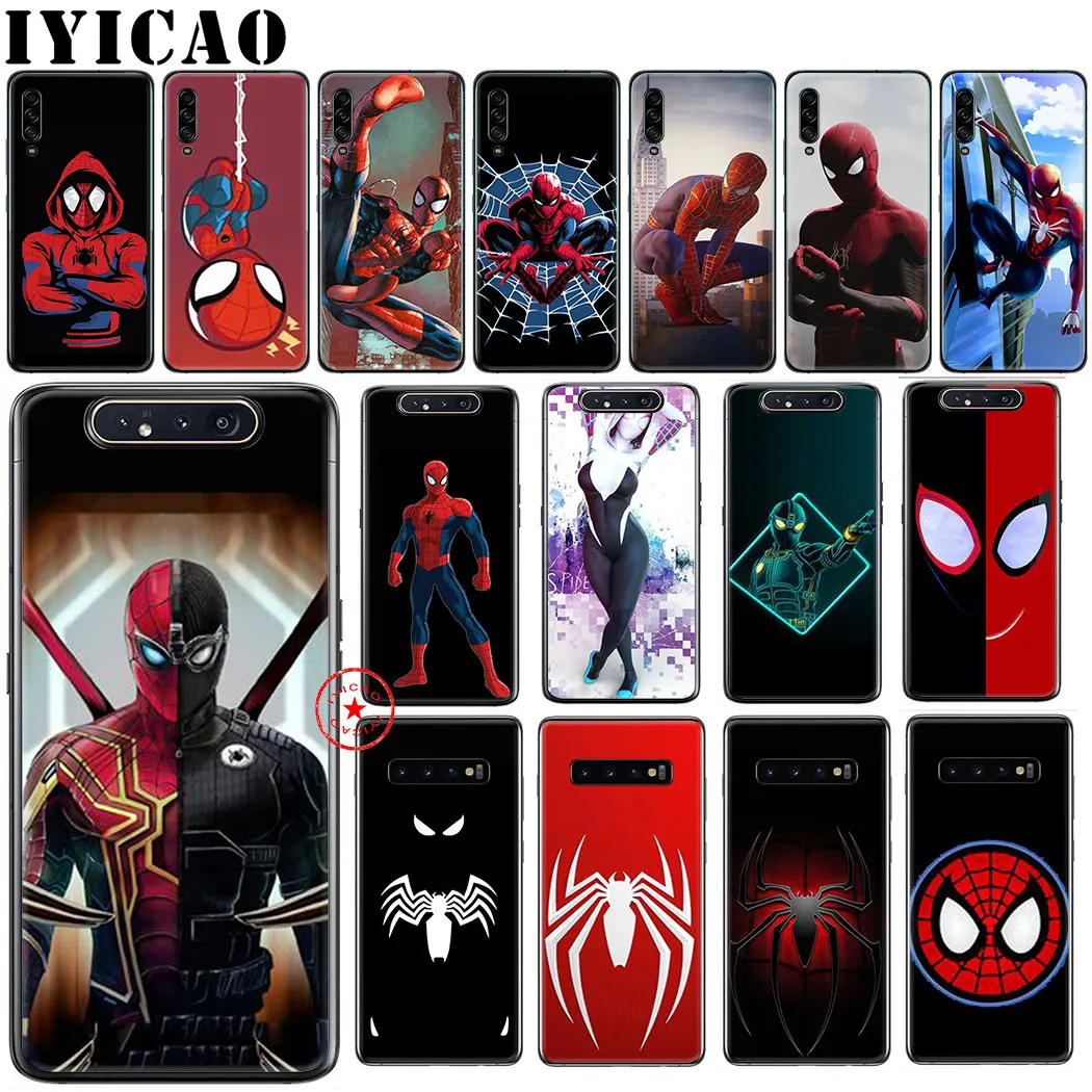 IYICAO комиксов marvel Человека-паука и мягкий чехол для samsung Galaxy S10e S10 S9 S8 Note 8 9 10 плюс S6 S7