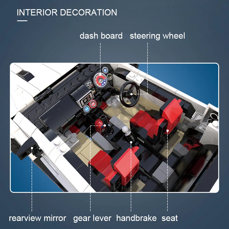 1322 шт. GTR R35 спортивный гоночный автомобиль строительные блоки совместимые с Technic